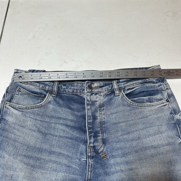 Ksubi Jeans Mens 36x32 Blue Chitch Pure Dynamite Slim Button Fly Whiskered Punk - Picture 3 of 8